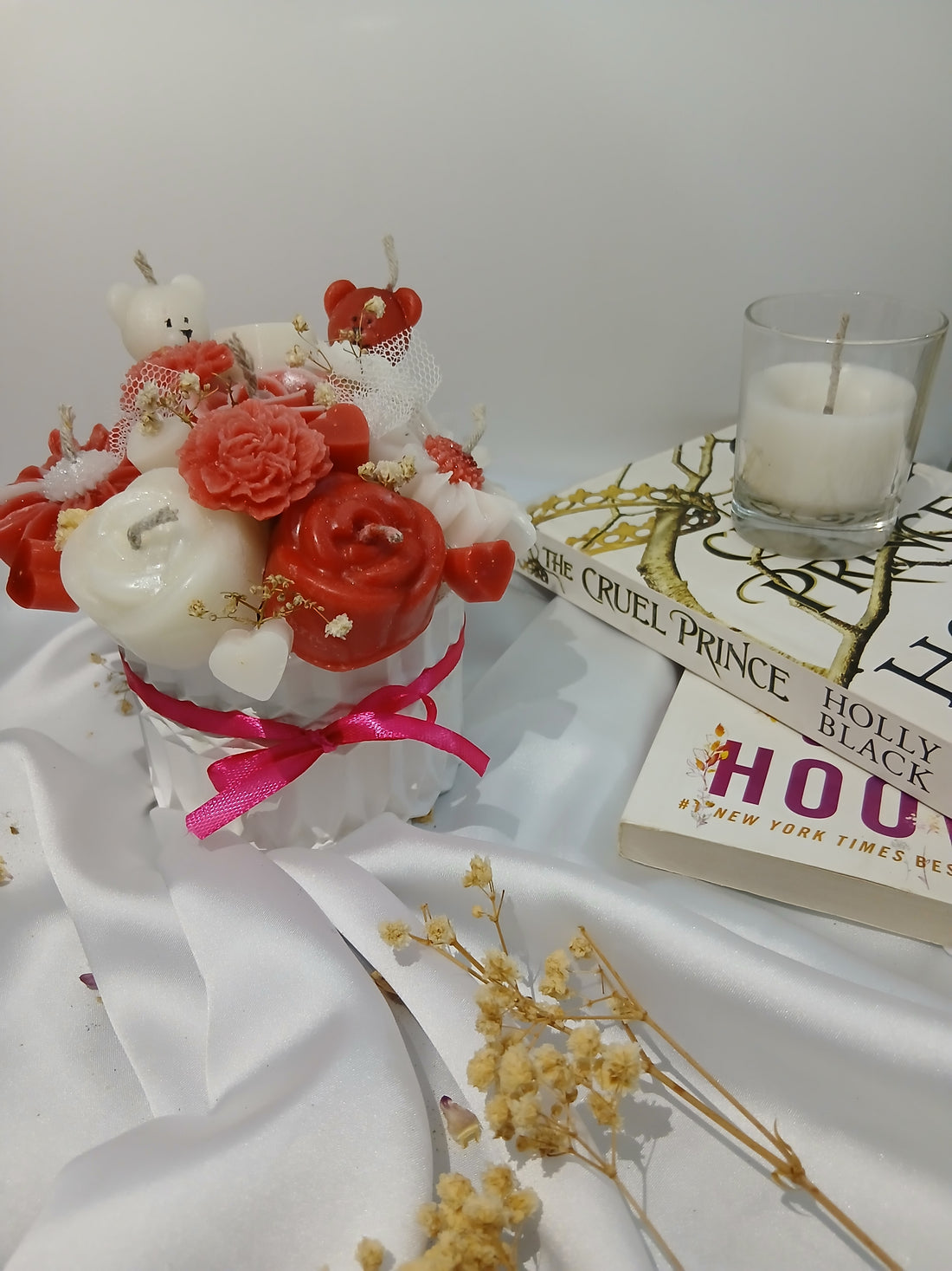 CANDLE FLOWER BOUQUET